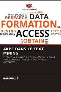 Produktbild: Akpe Dans Le Text Mining