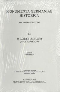 Produktbild: Q. Aurelii Symmachi quae supersunt