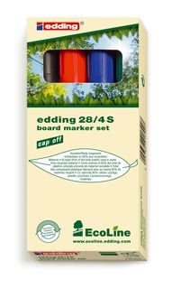 Produktbild: Edding Whiteboardmarker EcoLine 28, 4er Set