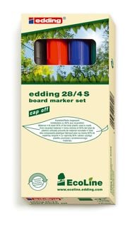 Edding Whiteboardmarker EcoLine 28, 4er Set