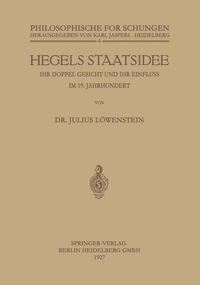 Produktbild: Hegels Staatsidee