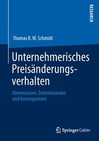 Produktbild: Unternehmerisches Preis&auml;nderungsverhalten