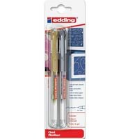Produktbild: edding 2185 Gelroller METAL, 0,7mm, 2er Set gold/silber