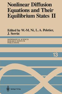 Produktbild: Nonlinear Diffusion Equations and Their Equilibrium States II
