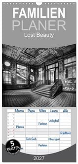 Produktbild: Familienplaner 2027 - Lost Beauty mit 5 Spalten (Wandkalender, 21 x 45 cm) CALVENDO