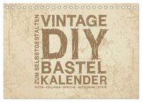 Produktbild: Vintage DIY Bastel-Kalender - Zum Selbstgestalten (Tischkalender 2027 DIN A5 quer), CALVENDO Monatskalender