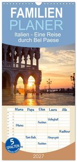 Produktbild: Familienplaner 2027 - Italien - Eine Reise durch Bel Paese mit 5 Spalten (Wandkalender, 21 x 45 cm) CALVENDO