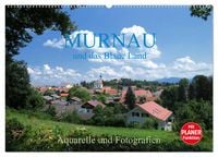 Produktbild: Murnau und das Blaue Land - Aquarelle und Fotografien (Wandkalender 2026 DIN A2 quer), CALVENDO Monatskalender