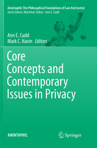 Produktbild: Core Concepts and Contemporary Issues in Privacy