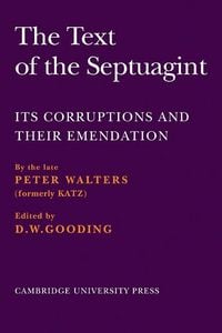 Produktbild: The Text of the Septuagint