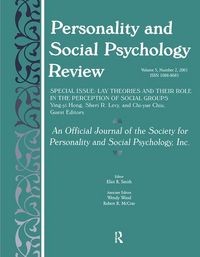 Produktbild: Lay Theories and Their Role in the Perception of Social Grou