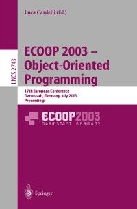 Produktbild: ECOOP 2003 - Object-Oriented Programming
