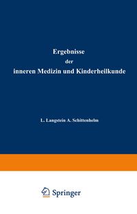Produktbild: Ergebnisse der Inneren Medizin und Kinderheilkunde