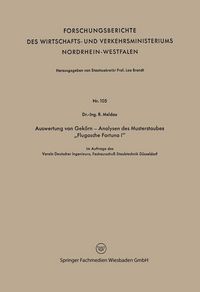Produktbild: Auswertung von Gek&ouml;rn - Analysen des Musterstaubes "Flugasche Fortuna I"