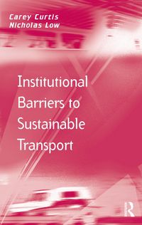 Produktbild: Institutional Barriers to Sustainable Transport