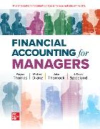 Produktbild: Spiceland, D: Financial Accounting for Managers ISE