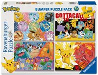 Produktbild: Kinderpuzzle 4x100 Teile - Pok&eacute;mon-Kumpels