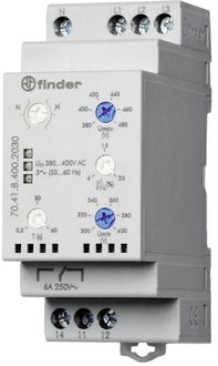 Produktbild: Finder Überwachungsrelais 380 - 415 V/AC 1 Wechsler 70.41.8.400.2030 1St.