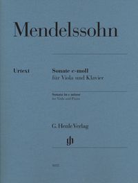 Bild vom Artikel Mendelssohn Bartholdy, Felix - Violasonate c-moll vom Autor Felix Mendelssohn Bartholdy