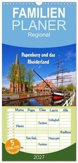 Produktbild: Familienplaner 2027 - Papenburg und das Rheiderland mit 5 Spalten (Wandkalender, 21 x 45 cm) CALVENDO