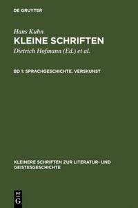 Produktbild: Sprachgeschichte. Verskunst