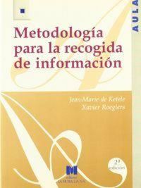 Produktbild: Metodolog&iacute;a para la recogida de informaci&oacute;n