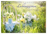 Produktbild: Lieblingsg&auml;rten mit poetischen Sinnspr&uuml;chen (Tischkalender 2026 DIN A5 quer), CALVENDO Monatskalender