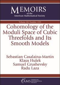 Produktbild: Cohomology of the Moduli Space of Cubic Threefolds and Its Smooth Models