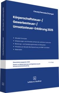 Produktbild: K&ouml;rperschaftsteuer-, Gewerbesteuer-, Umsatzsteuer-Erkl&auml;rung 2025