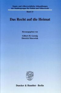 Produktbild: Das Recht auf die Heimat.