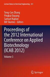Produktbild: Proceedings of the 2012 International Conference on Applied Biotechnology (ICAB 2012)