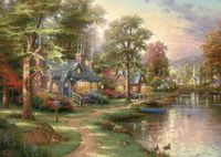 Puzzle Schmidt Spiele Thomas Kinkade: Am See 1500 Teile
