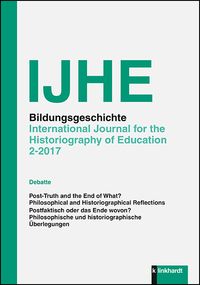 Produktbild: IJHE Bildungsgeschichte, 2 - 2017