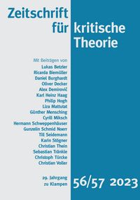 Produktbild: Zeitschrift f&uuml;r kritische Theorie / Zeitschrift f&uuml;r kritische Theorie, Heft 56/57