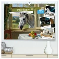 Produktbild: Pferdegem&auml;lde, inspiriert von den Alten Meistern (hochwertiger Premium Wandkalender 2027 DIN A2 quer), Kunstdruck in Hochglanz