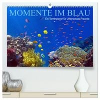 Produktbild: Momente im Blau - Ein Terminplaner f&uuml;r Unterwasser-Freunde (hochwertiger Premium Wandkalender 2026 DIN A2 quer), Kunstdruck in Hochglanz