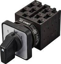 Produktbild: TRU COMPONENTS TC-LW40-20 D404/4A48I Nockenschalter 20A 690V 2 x 45&deg; Schwarz, Grau 1St.
