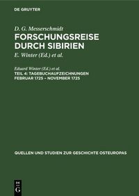Produktbild: Tagebuchaufzeichnungen Februar 1725 - November 1725