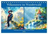 Produktbild: Willkommen im Wunderwald. Zauberhafte Abenteuer mit tierischen Freunden (Tischkalender 2026 DIN A5 quer), CALVENDO Monatskalender