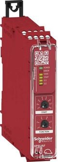 Produktbild: Sicherheitsrelais XPSUAF13AP Schneider Electric Betriebsspannung: 24 V DC/AC 3 Schlie&szlig;er (B x H x T) 22.5 x 100 x 120 mm LED-Anzeige 1 St.