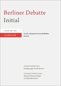 Produktbild: Berliner Debatte Initial 36 (2025) 3