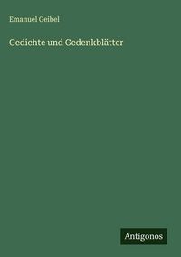 Produktbild: Gedichte und Gedenkbl&auml;tter