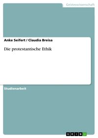 Produktbild: Die protestantische Ethik
