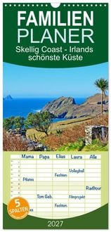 Produktbild: Familienplaner 2027 - Skellig Coast - Irlands sch&ouml;nste K&uuml;ste mit 5 Spalten (Wandkalender, 21 x 45 cm) CALVENDO