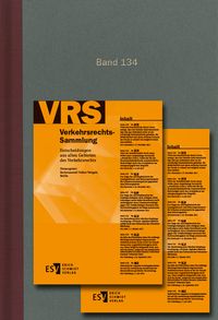 Produktbild: Verkehrsrechts-Sammlung (VRS). Entscheidungen aus allen Gebieten des Verkehrsrechts / Verkehrsrechts-Sammlung (VRS) Band 134