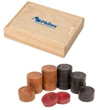 Produktbild: Carromsteine Bulldog, in Holzbox