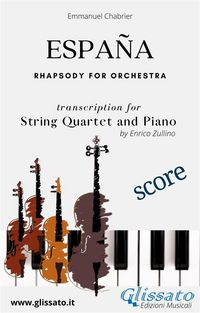 Produktbild: Espa&ntilde;a - String Quartet and Piano (score)