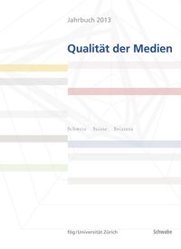 Produktbild: Jahrbuch Qualit&auml;t der Medien 2013