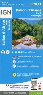 Produktbild: Ballon d'Alsace.Kruth.Giromany 1:25 000