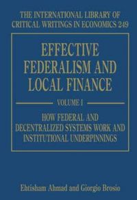 Produktbild: Effective Federalism and Local Finance